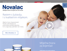 Tablet Screenshot of novalac.ba